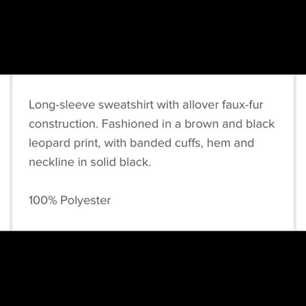 Wild Fable sweatshirt leopard print faux f… - Picture 8 of 8